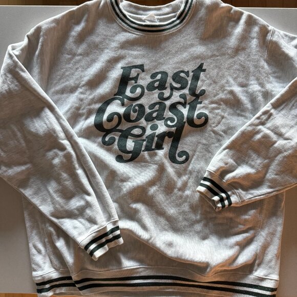 East Coast Girl Ribbed Champion Crewneck - Green - Barstool - Picture 2 of 8
